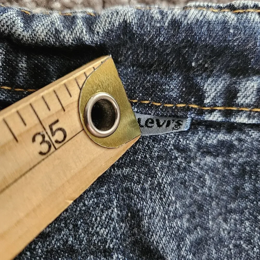 Vtg Levis SilverTab 828 Jeans Men's 33X31 (Tag 36X32) Blue Pleated Tapered